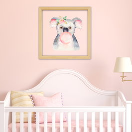 Wallity Cuadro Decorativo Enmarcado Multicolor 32 x 32 cm